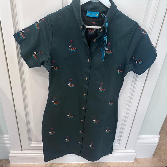 Bahari THE STAPLE DRESS- HUNTER in Small - Picture 7 of 8